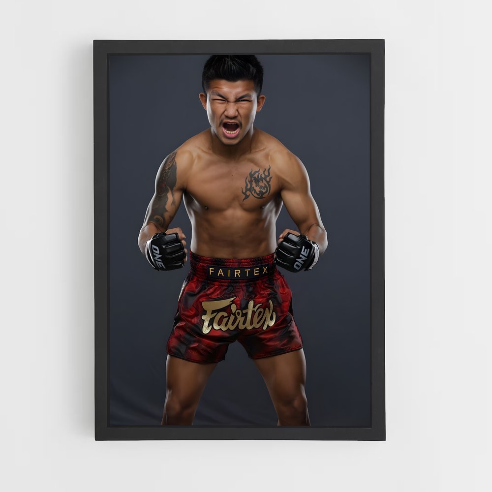 Poster jitmuangnon Rodtang – affiche MMA (vue 2)